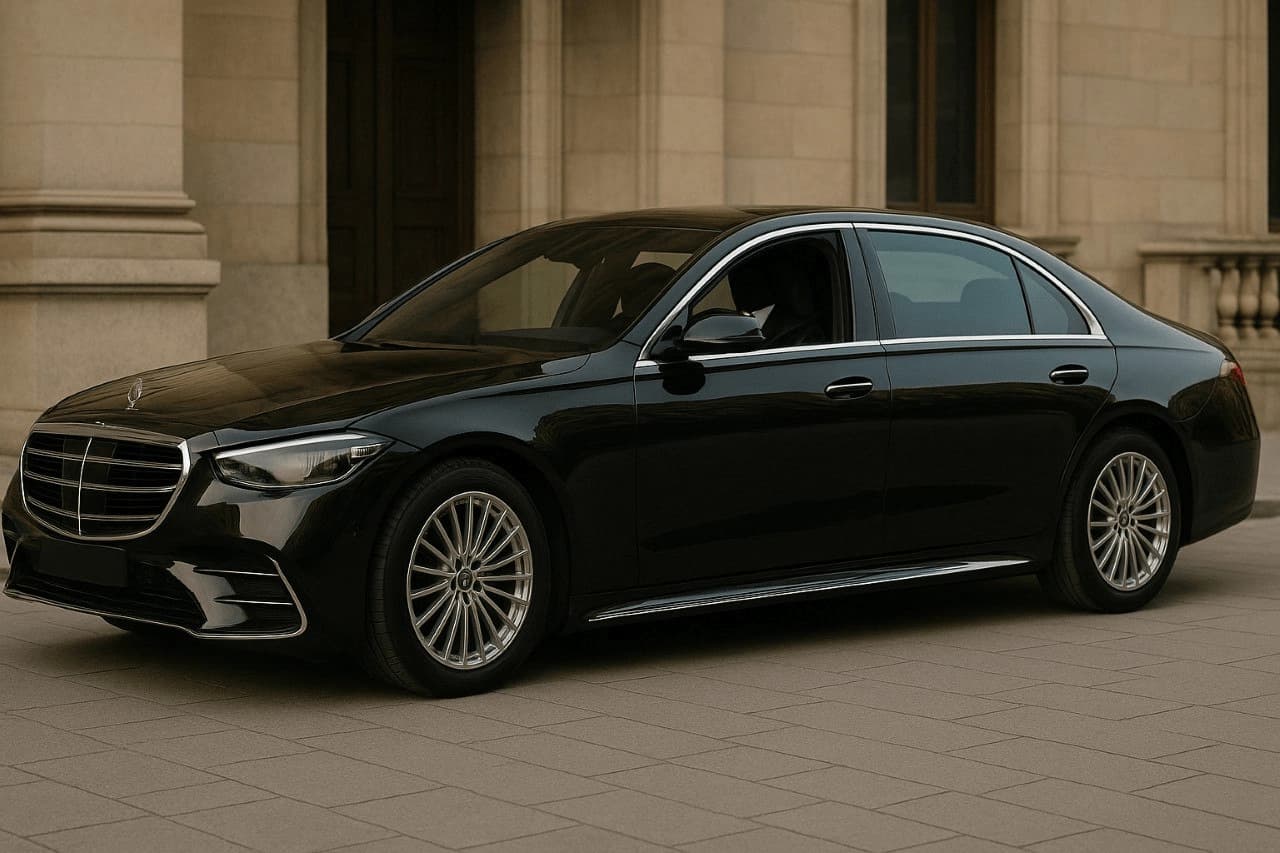 Mercedes E-Class luxury chauffeur vehicle for private transfers in Barcelona