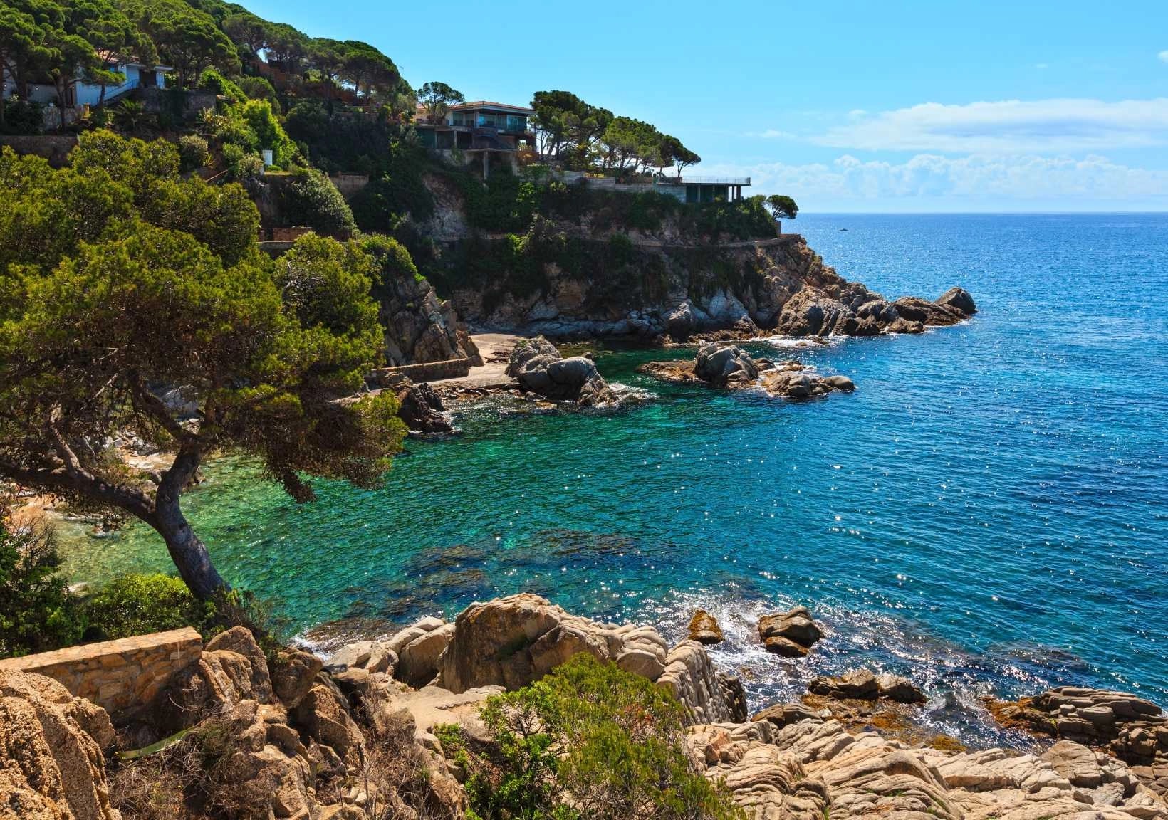 Begur Costa Brava hidden coves Aiguablava turquoise water beach