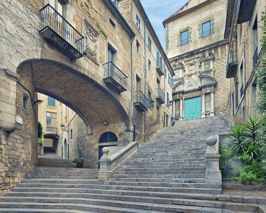 Girona old town visited on a private tour from Barcelona by blinktransfers